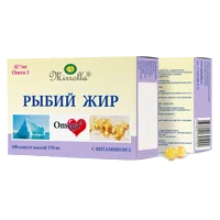 Рыбий жир Mirrolla с кальцием и витамином Д3 капсулы 370мг N100