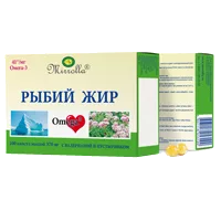 Рыбий жир Mirrolla с масляным экстрактом валерианы и пустырника капсулы 370мг N100