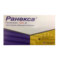 Ранекса таб пролонг высв п.п.о. 1000мг N60
