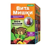 ВитаМишки Smart Fruits Bio+ пребиотик пастилки жев 2500мг N30