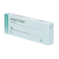 Анастрэкс таб п.п.о. 1мг N28