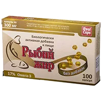 Рыбий жир RealCaps без добавок капсулы 300мг N100