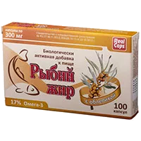 Рыбий жир RealCaps с облепихой капсулы 300мг N100
