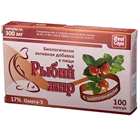 Рыбий жир RealCaps с шиповником капсулы 300мг N100