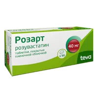 Розарт таб п.п.о. 40мг N90