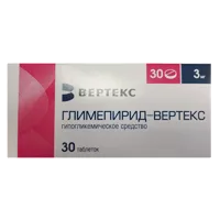 Глимепирид-ВЕРТЕКС таб 3мг N30