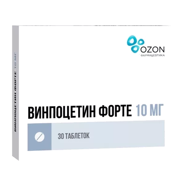 Винпоцетин форте таб 10мг N30