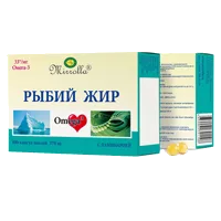 Рыбий жир Mirrolla с ламинарией капсулы 370мг N100