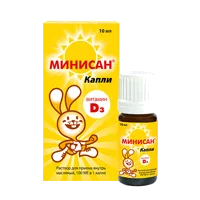 МИНИСАН Витамин D3 капли 10мл N1