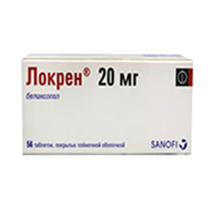 Локрен таб п.п.о. 20мг N56