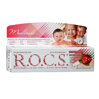 Гель ROCS Medical Minerals д/укрепления зубов д/детей и подростков вкус клубники 45г