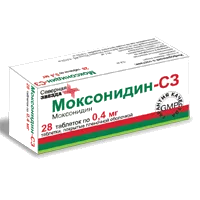 Моксонидин-СЗ таб п.п.о. 0,4мг N28