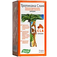 Тропикана Слим ЭВАЛАР КЛК (конъюгированная линолевая кислота) капс 650мг N90