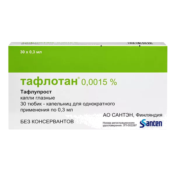Тафлотан кап глазн 0,0015% 0,3мл N30