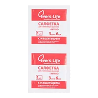 Салфетка для стимуляции дыхания Evers Life с нашатырём 3х6см N1