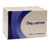 Пирацетам таб п.п.о. 1200мг N20
