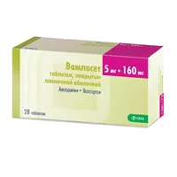 Вамлосет таб п.п.о. 5мг 160мг N28