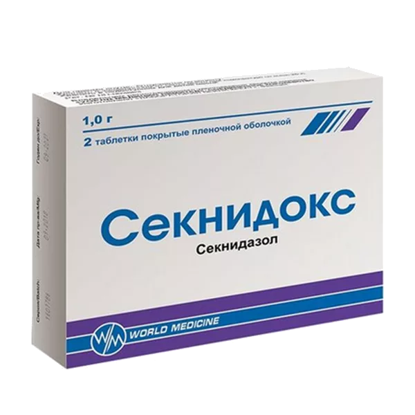 Секнидокс таб п.п.о. 1г N2