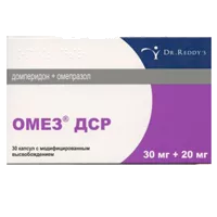 Омез ДСР капс модиф высв 30мг 20мг N30