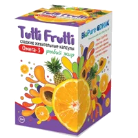 Tutti Frutti Омега-3 сладкие жевательные капсулы 500мг N45
