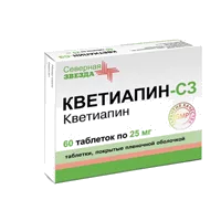 Кветиапин-СЗ таб п.п.о. 25мг N60