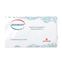 Кераворт крем д/наружн пр 5% 0,25г N12