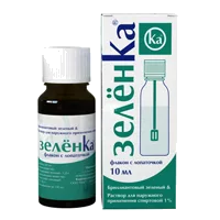 ЗелёнКа р-р д/наружн пр (спиртовой) 1% 10мл N1