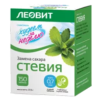 СТЕВИЯ натуральный заменитель сахара ЛЕОВИТ Худеем за неделю таблетки N150