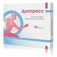 Дуопресс таб п.п.о. 80мг 12,5мг N30