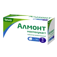 Алмонт таб жев 5мг N98