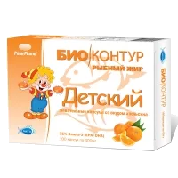 БиоКонтур Рыбный Жир Детский капс жев вкус апельсина 400мг N100