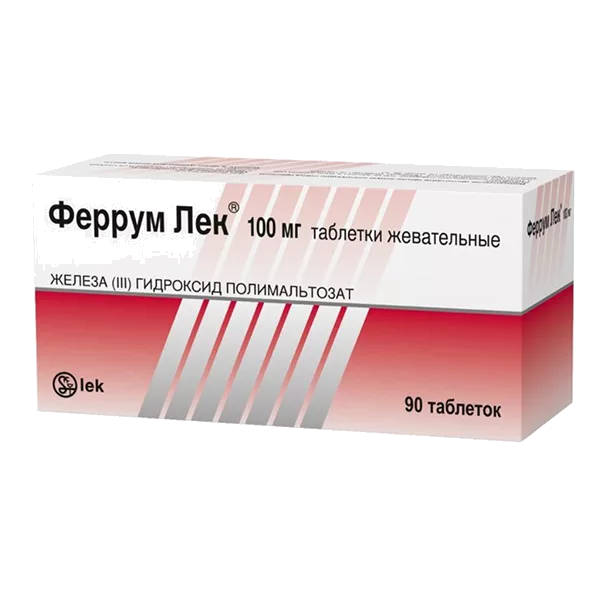Феррум Лек таб жев 100мг N90