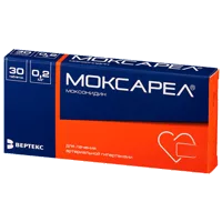 Моксарел таб п.п.о. 0,2мг N30