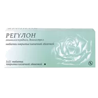 Регулон таб п.п.о. 150мкг 30мкг N21