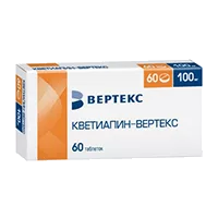 Кветиапин-ВЕРТЕКС таб п.п.о. 100мг N60