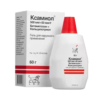 Ксамиол 500мкг/г+50мкг/г гель д/наружн пр 60г N1