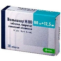 Вальсакор Н80 таб п.п.о. 80мг 12,5мг N30