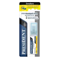 Спрей для полости рта PresiDENT Smokers отбеливающий (без спирта/парабенов/фтора) 20мл