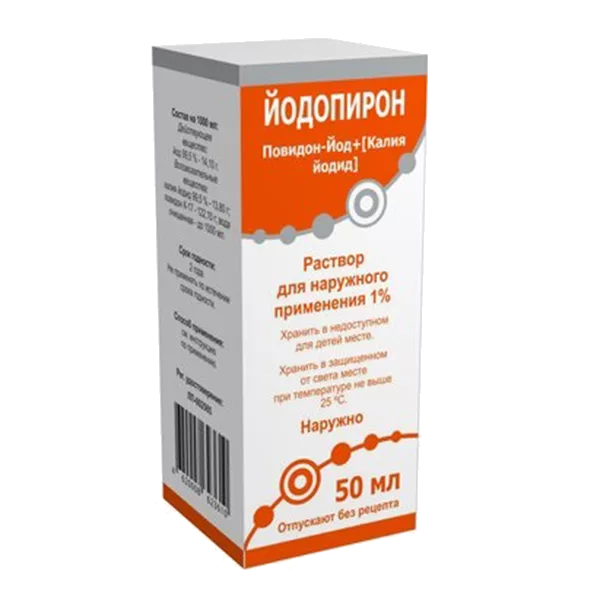 Йодопирон р-р д/наружн пр 1% 50мл N1