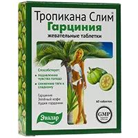 Тропикана Слим ЭВАЛАР Гарциния таб жев 0,55г N60