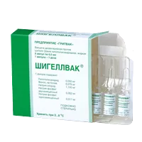 Шигеллвак (Вакцина дизентер п/шигелл Зонне полисахаридн) р-р для в/м и п/к вв 0,5мл/доз 0,5мл N5
