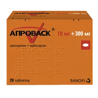 Апроваск таб п.п.о. 10мг 300мг N28