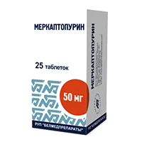 Меркаптопурин таб 50мг N25