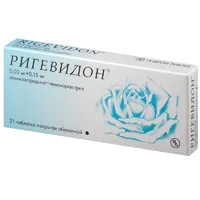 Ригевидон таб п/о 0,15мг 0,03мг N21