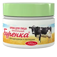 Лошадиная сила Бурёнка Крем для лица питательный с Фитофлораном 100мл