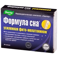 Формула Сна ЭВАЛАР усиленная фито-мелатонином капсулы 350мг N30