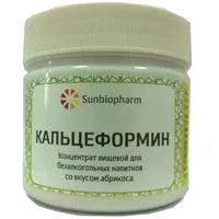 Sunbiopharm Кальцеформин концентрат пищевой для безалкогольных напитков вкус абрикоса 140г