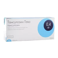 Тамсулозин-Тева таб пролонг п.п.о 0,4мг N30