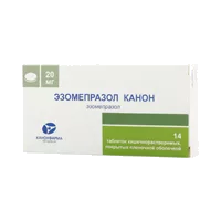 Эзомепразол Канон таб кишечнораств п.п.о. 20мг N14