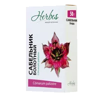 Сабельник болотный трава Herbes Живой источник 50г N1